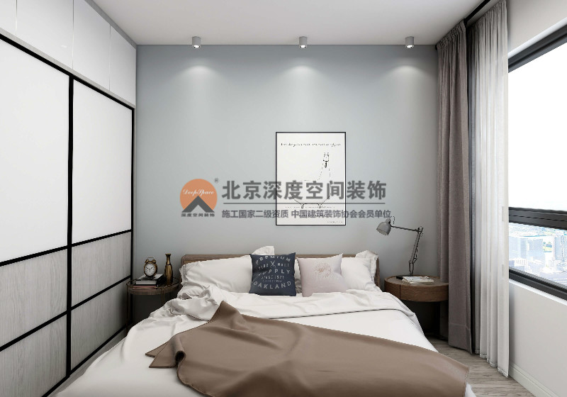 華潤三居室現(xiàn)代風格裝修案例