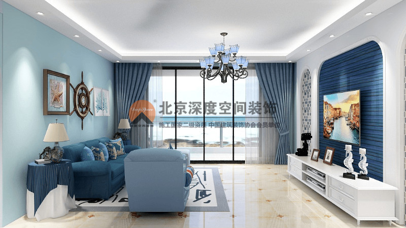 彰泰中央城小區裝修-地中海裝修
