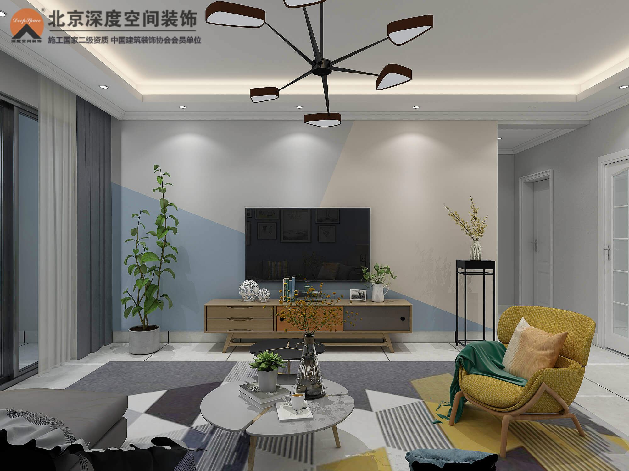 三居室現(xiàn)代北歐風(fēng)格裝修