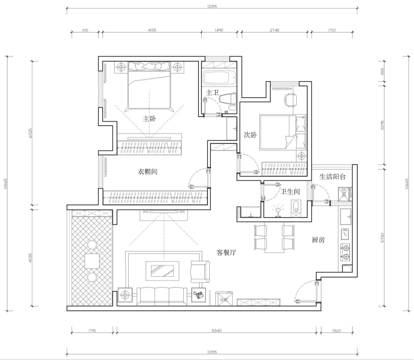 兩居室日式風格裝修案例