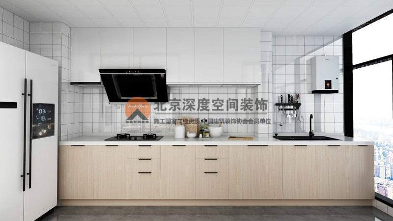 華潤三居室現(xiàn)代風格裝修案例