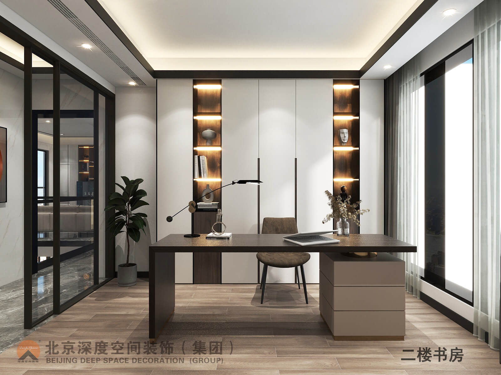 漓江郡府現(xiàn)代復(fù)式樓裝修